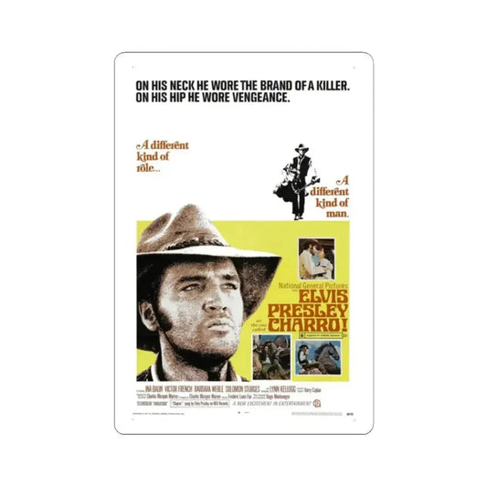 Charro 1969 Movie Poster - STICKER Vinyl Kiss-Cut Decal 2 Inch White - The Sticker Space