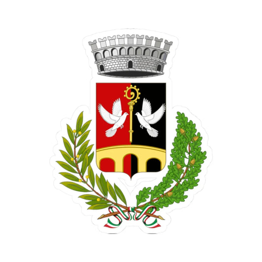 Charvensod-Stemma (Italy) (Coat of Arms) STICKER Vinyl Kiss-Cut Decal 2 Inch White - The Sticker Space