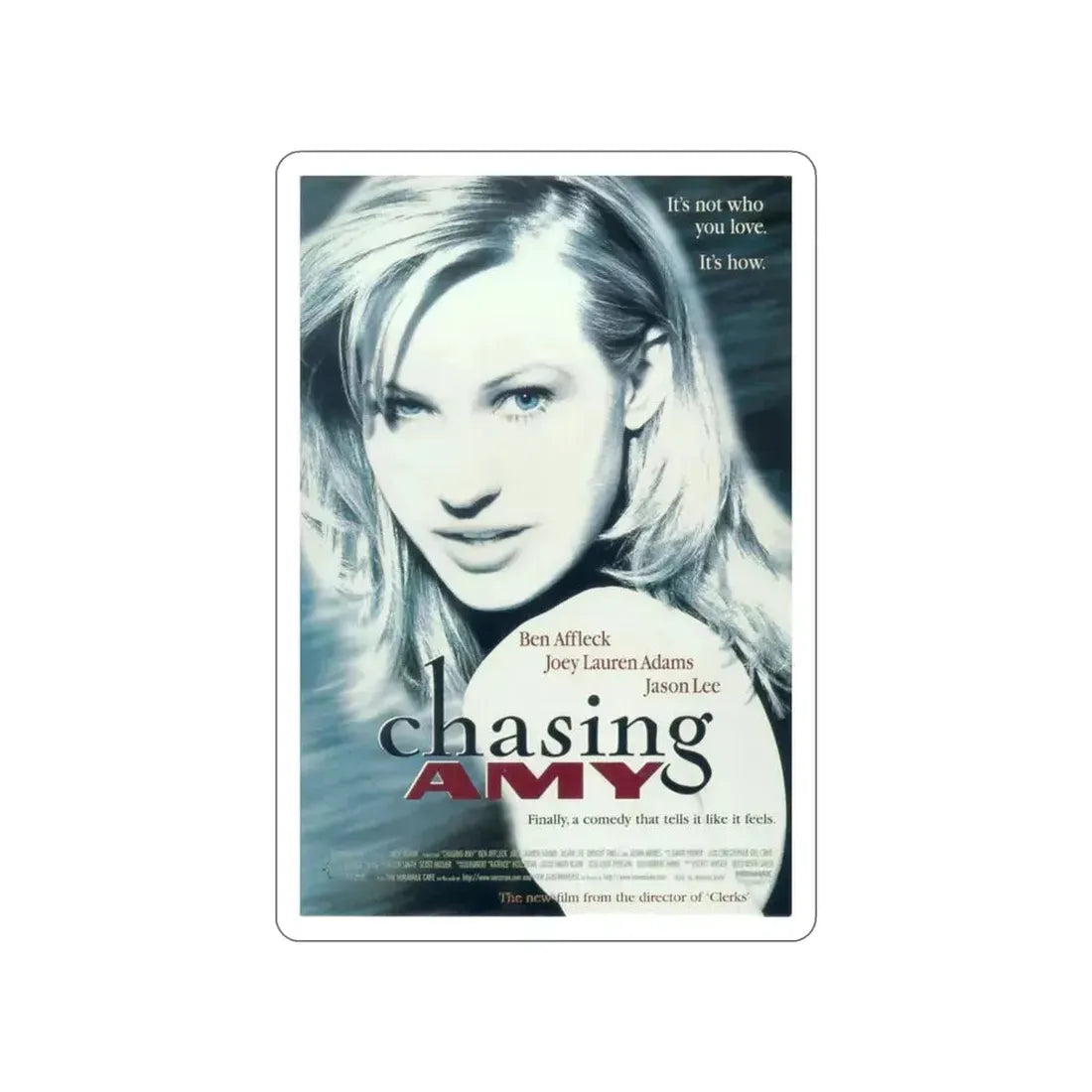 CHASING AMY 1997 Movie Poster STICKER Vinyl Die-Cut Decal 3 Inch - The Sticker Space