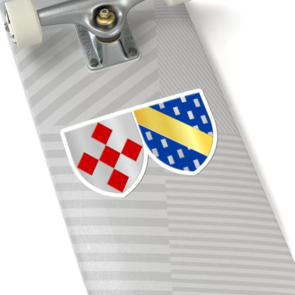 Chastre-Villeroux-Blanmont wapen (Belgium) (Coat of Arms) STICKER Vinyl Kiss-Cut Decal - The Sticker Space