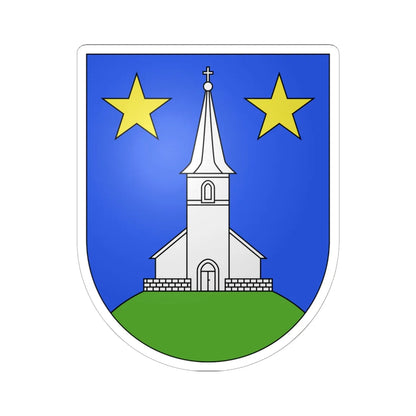 Chatillens-coat of arms (Switzerland) (Coat of Arms) STICKER Vinyl Kiss-Cut Decal 6 Inch White - The Sticker Space