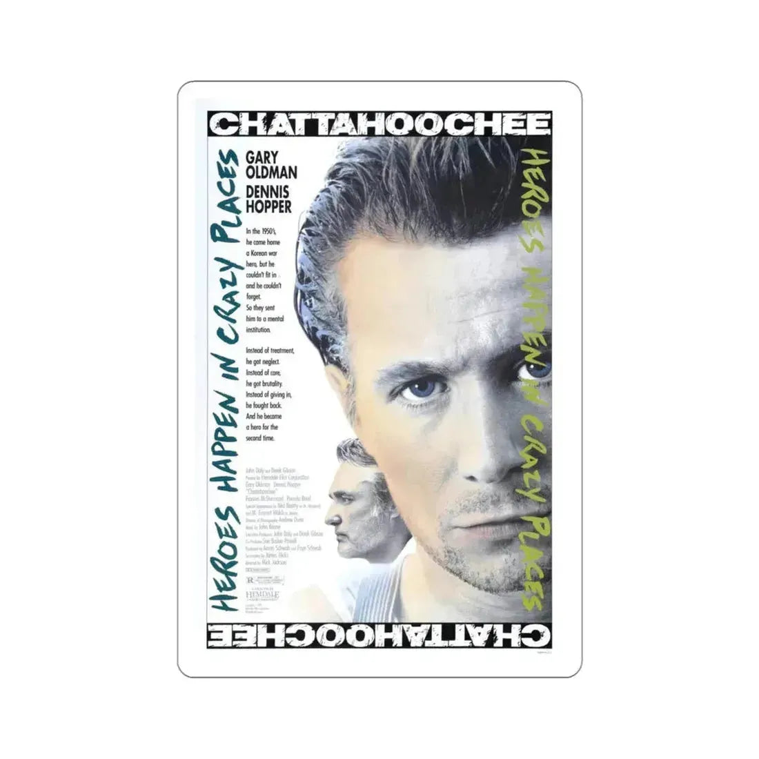 Chattahoochee 1990 Movie Poster STICKER Vinyl Die-Cut Decal 4 Inch - The Sticker Space