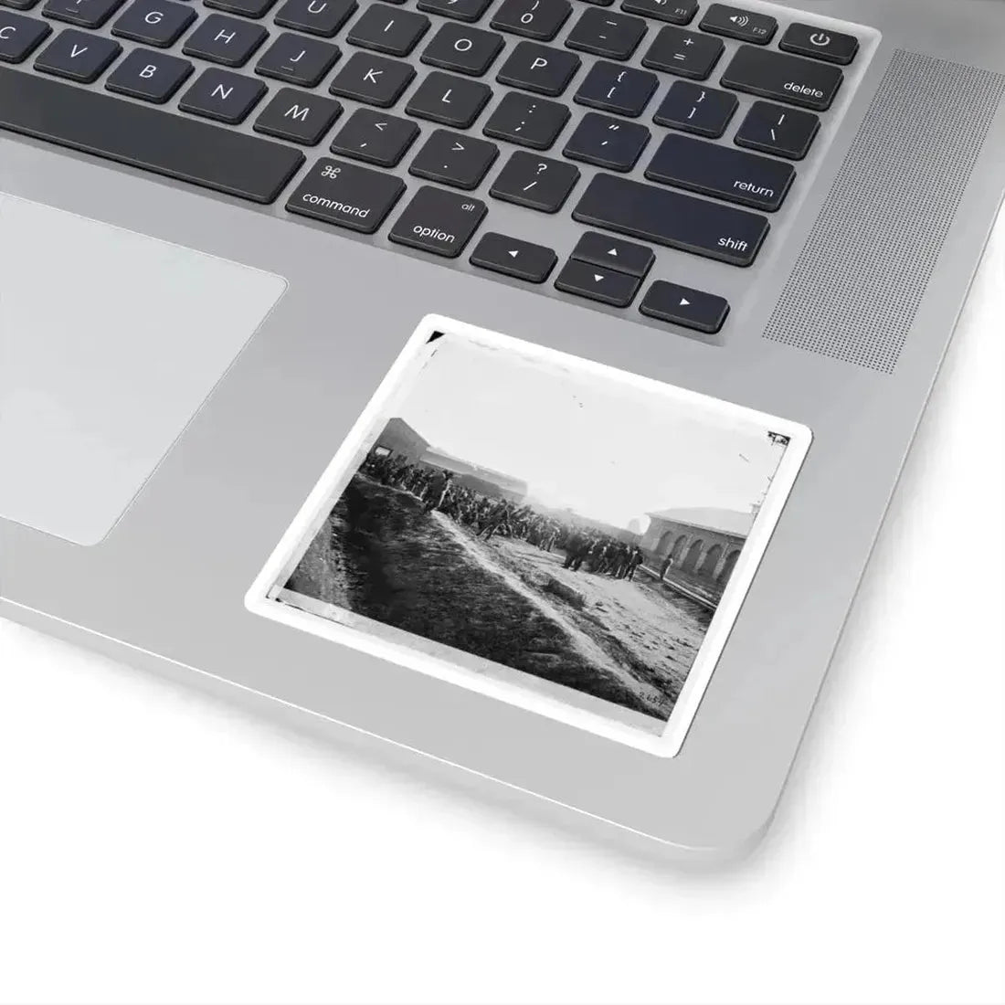 Chattanooga, Tenn. Confederate Prisoners at Railroad Depot (U.S. Civil War) STICKER Vinyl Kiss-Cut Decal - The Sticker Space