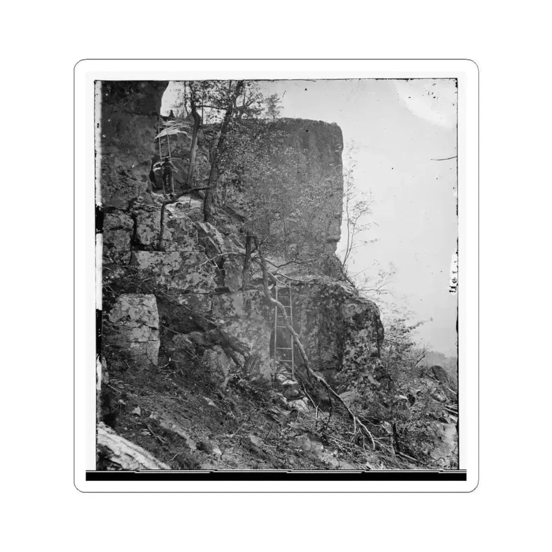 Chattanooga, Tenn., Vicinity. Summit of Lookout Mountain (U.S. Civil War) STICKER Vinyl Kiss-Cut Decal 4 Inch White - The Sticker Space