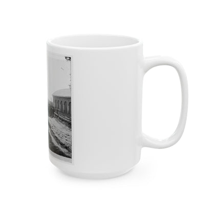 Chattanooga, Tenn. Confederate Prisoners At Railroad Depot (U.S. Civil War) White Coffee Mug-The Sticker Space