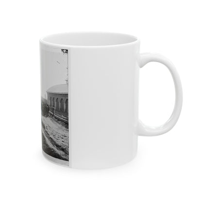 Chattanooga, Tenn. Confederate Prisoners At Railroad Depot (U.S. Civil War) White Coffee Mug-The Sticker Space