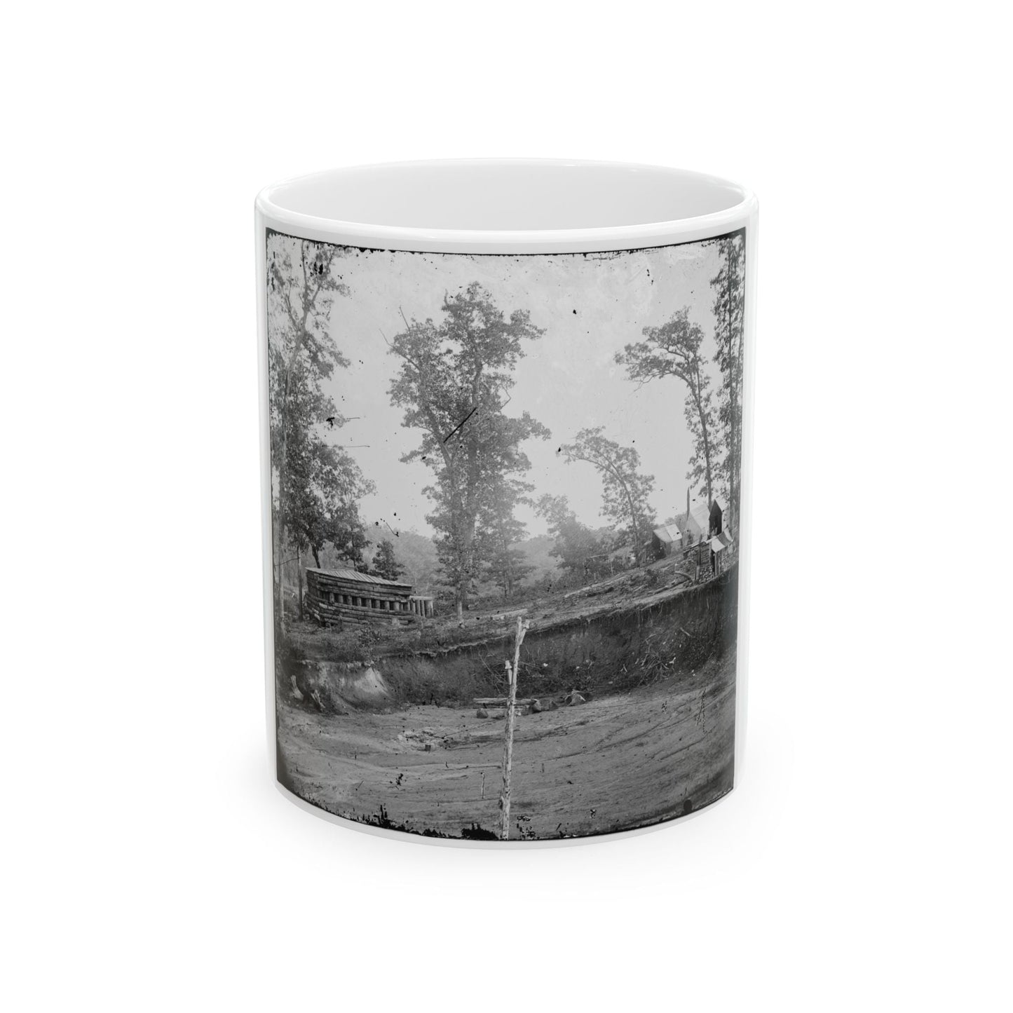 Chattanooga, Tenn., Vicinity. Blockhouse On The Nashville & Chattanooga Railroad (U.S. Civil War) White Coffee Mug