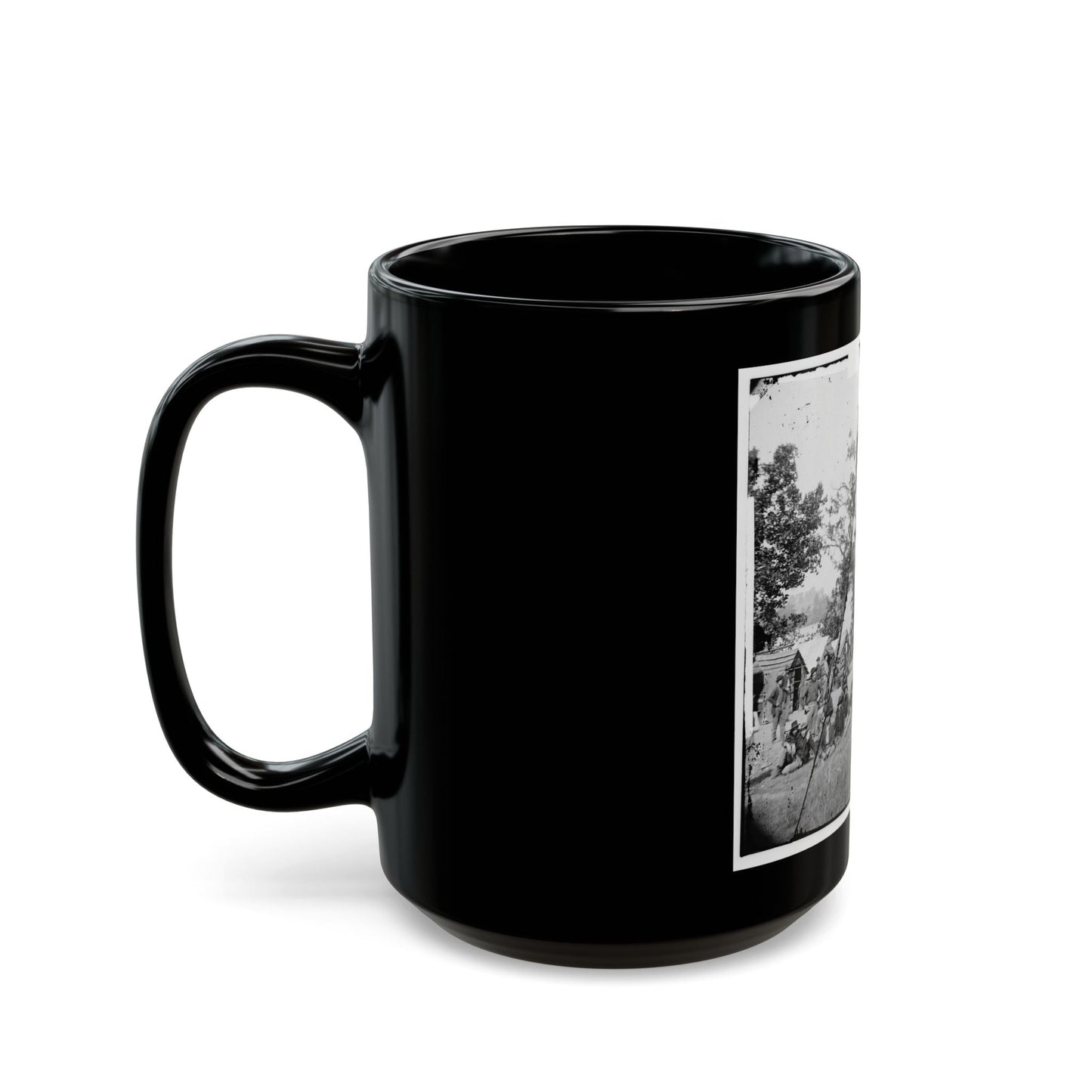 Chattanooga, Tenn., Vicinity. Federal Camp By The Tennessee  River (U.S. Civil War) Black Coffee Mug