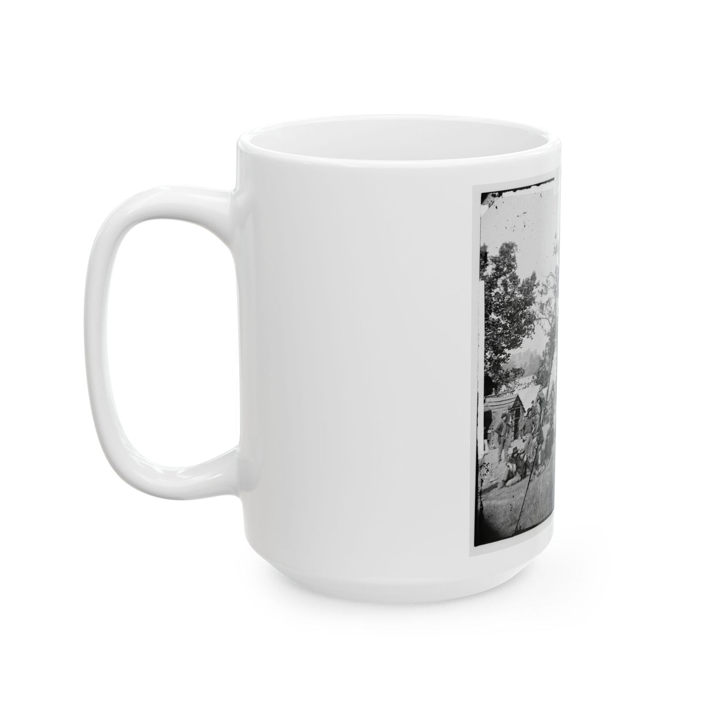 Chattanooga, Tenn., Vicinity. Federal Camp By The Tennessee  River (U.S. Civil War) White Coffee Mug