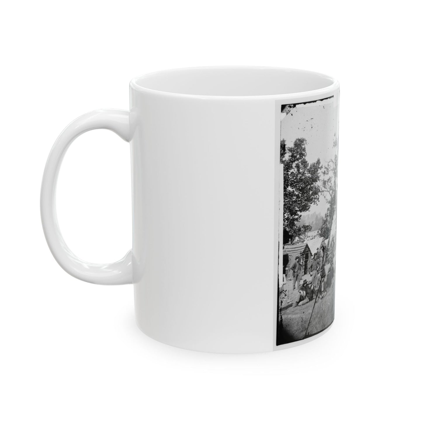 Chattanooga, Tenn., Vicinity. Federal Camp By The Tennessee  River (U.S. Civil War) White Coffee Mug