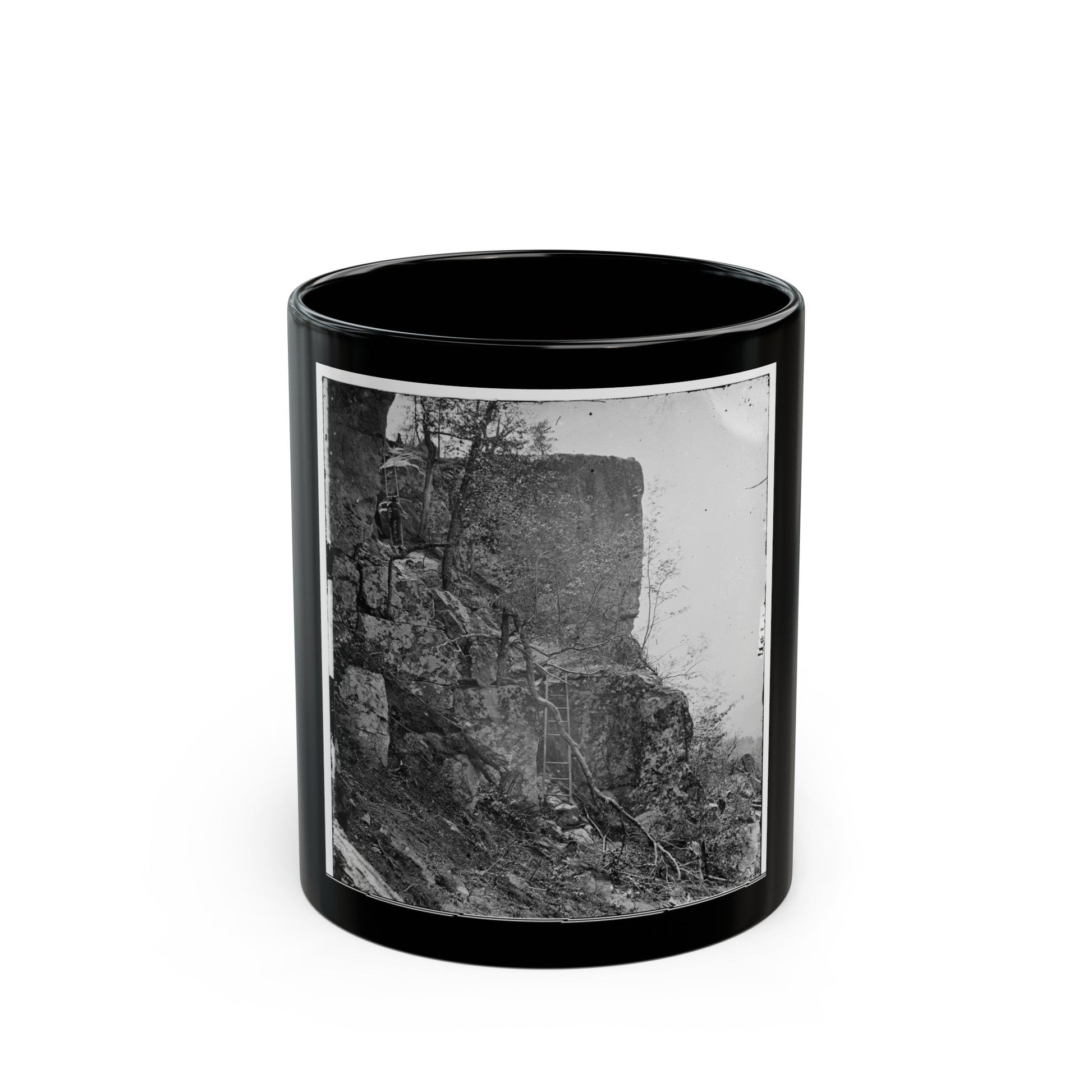 Chattanooga, Tenn., Vicinity. Summit Of Lookout Mountain (U.S. Civil War) Black Coffee Mug-11oz-The Sticker Space