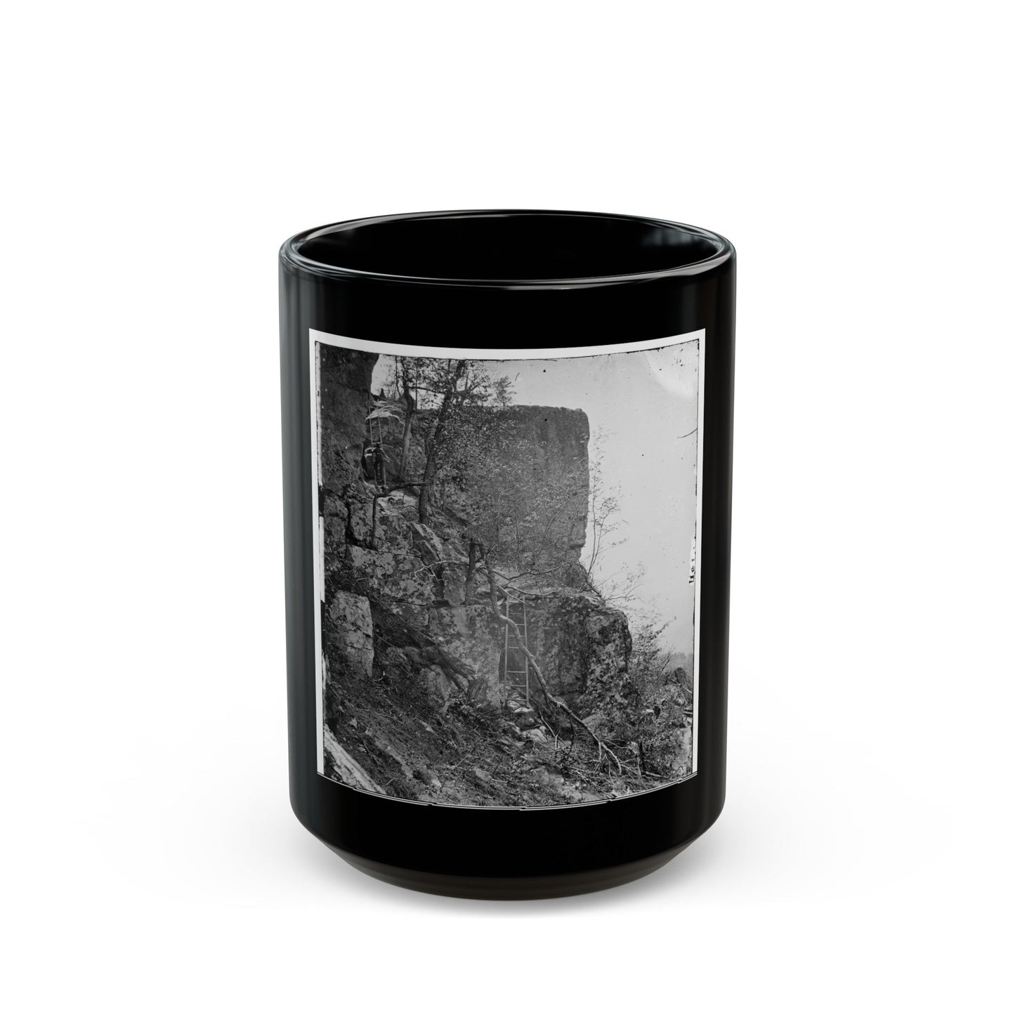 Chattanooga, Tenn., Vicinity. Summit Of Lookout Mountain (U.S. Civil War) Black Coffee Mug-15oz-The Sticker Space