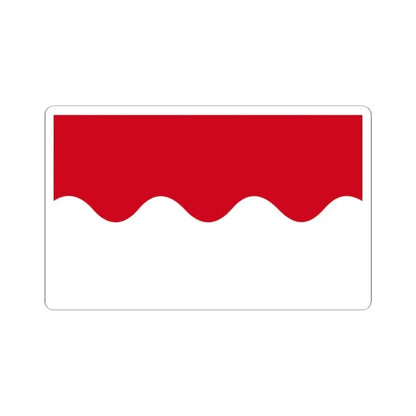 Chaumont-Gistoux vlag (Belgium) STICKER Vinyl Kiss-Cut Decal 2 Inch White - The Sticker Space