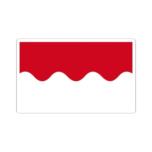 Chaumont-Gistoux vlag (Belgium) STICKER Vinyl Kiss-Cut Decal 2 Inch White - The Sticker Space