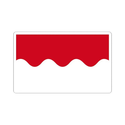 Chaumont-Gistoux vlag (Belgium) STICKER Vinyl Kiss-Cut Decal 3 Inch White - The Sticker Space