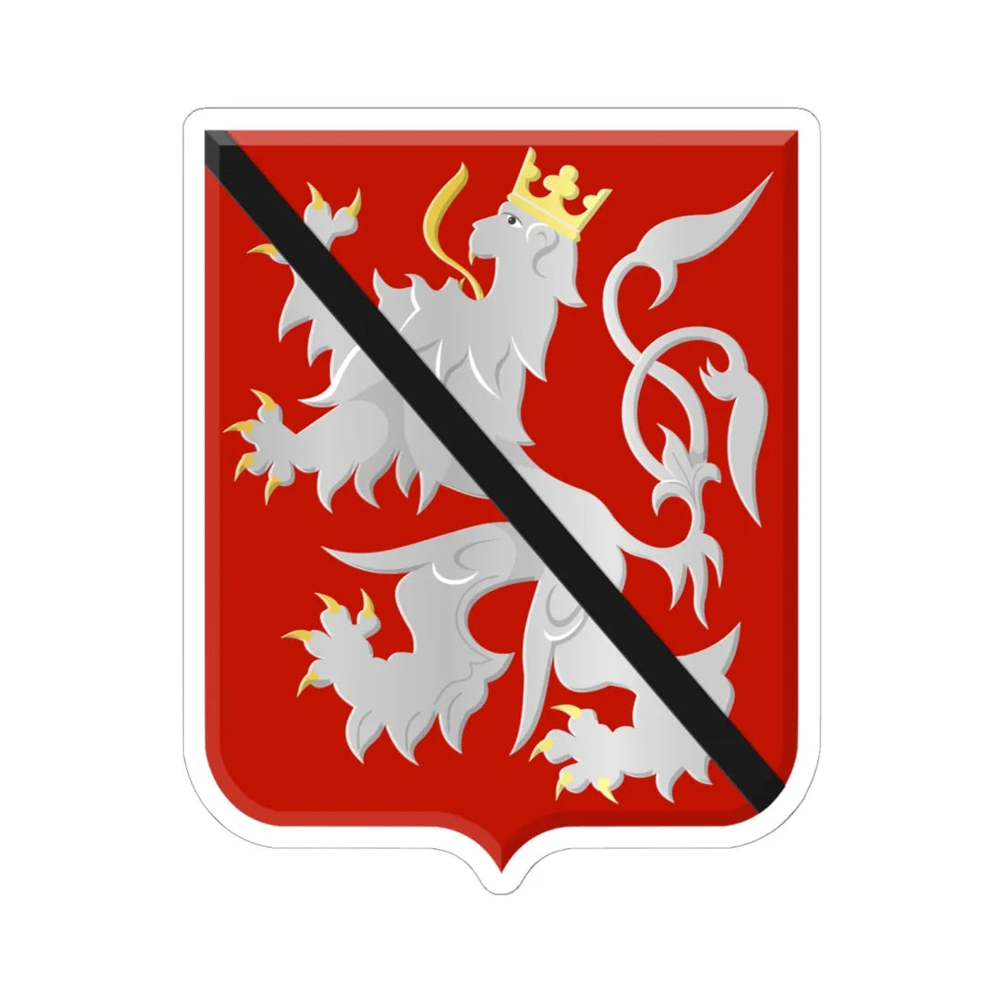 Chaumont-Gistoux wapen (Belgium) (Coat of Arms) STICKER Vinyl Kiss-Cut Decal 6 Inch White - The Sticker Space
