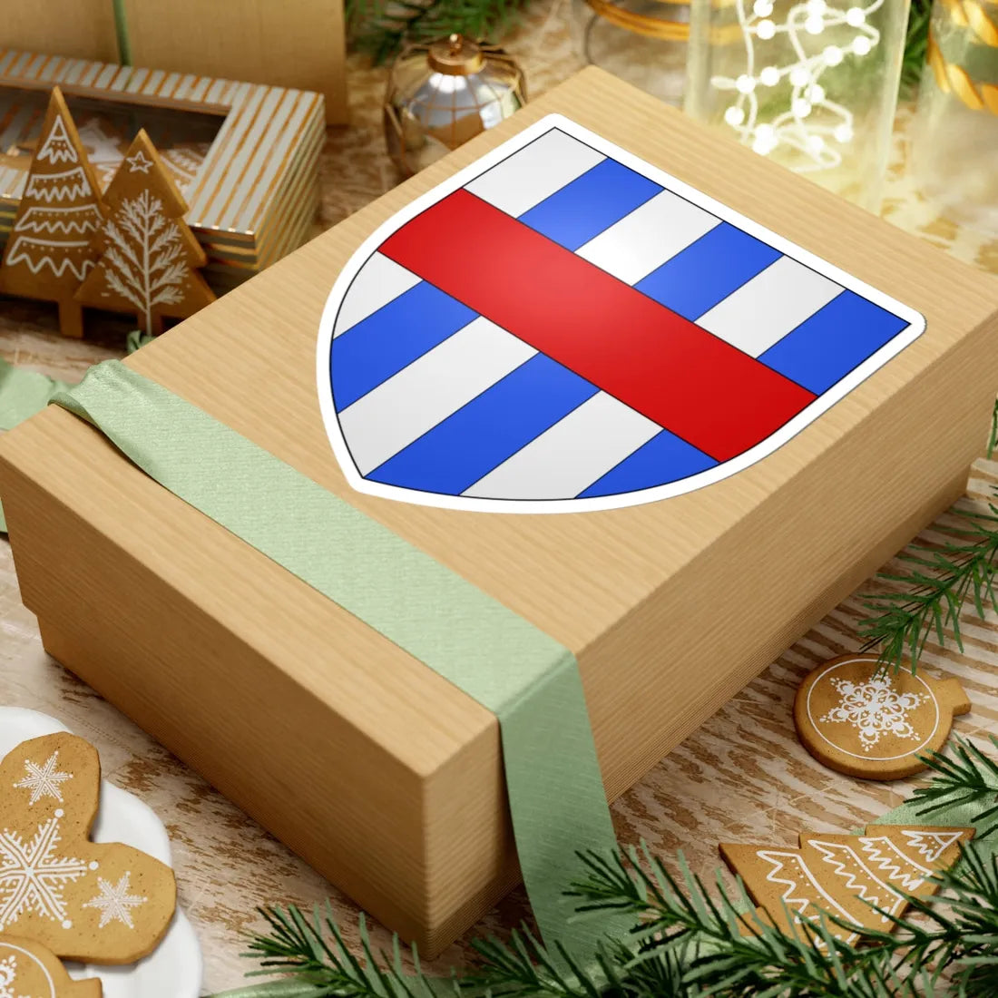 Chauvent arms (England) (Coat of Arms) STICKER Vinyl Kiss-Cut Decal - The Sticker Space