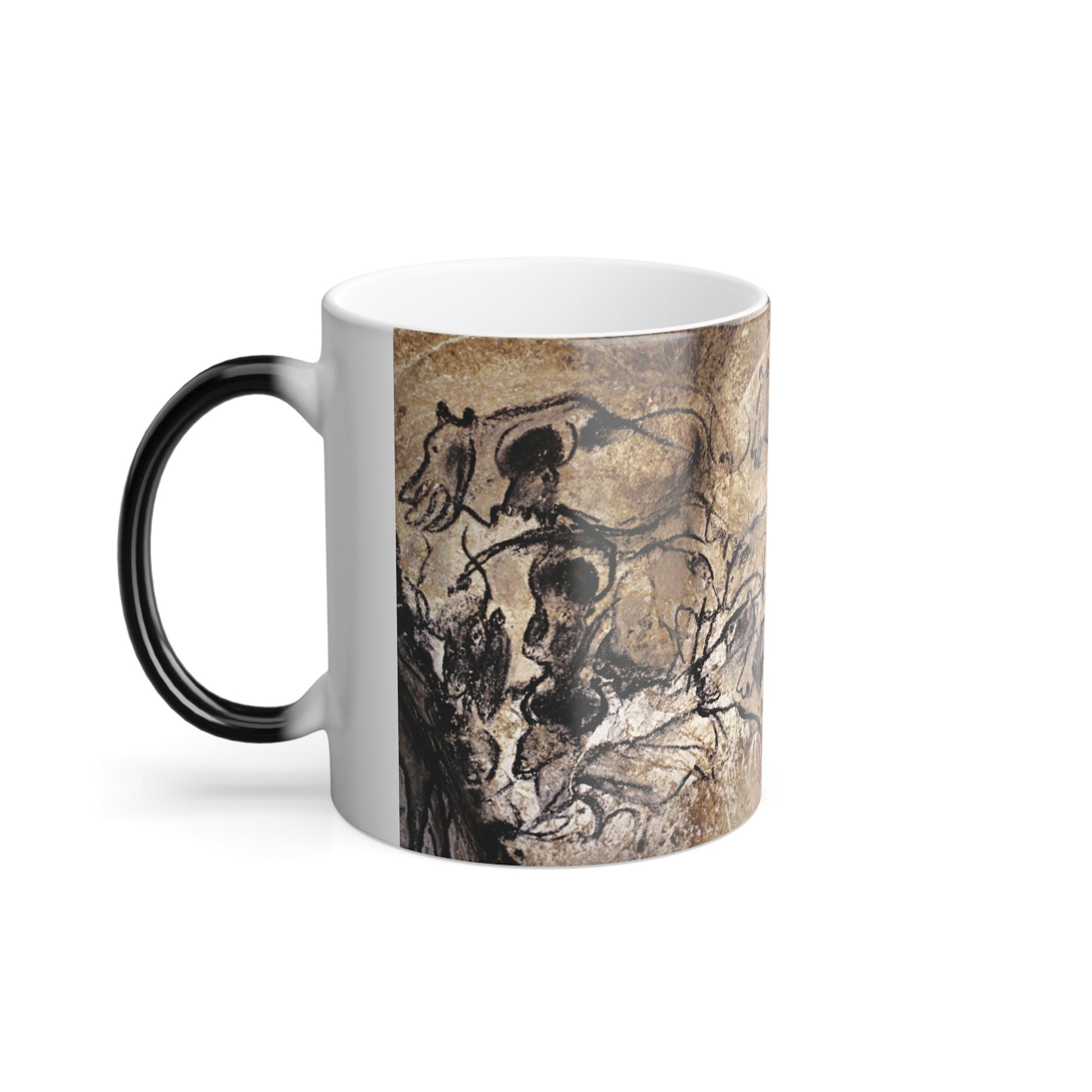 chauvet cave lions panel - Color Changing Mug 11oz-11oz-The Sticker Space