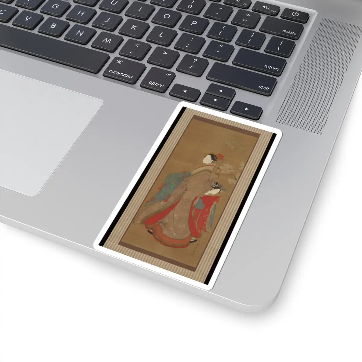 Chōbunsai Eishi - Courtesan and Attendant - 18th–19th century v1 - STICKER Vinyl Kiss-Cut Decal