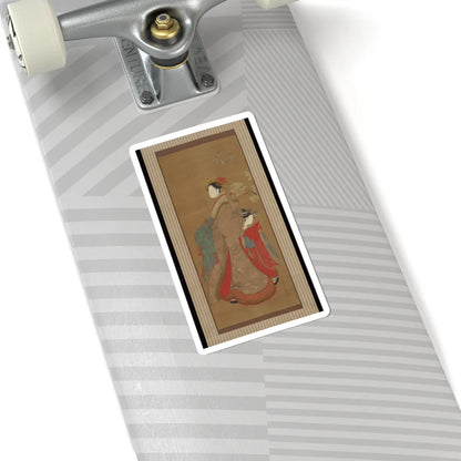 Chōbunsai Eishi - Courtesan and Attendant - 18th–19th century v1 - STICKER Vinyl Kiss-Cut Decal