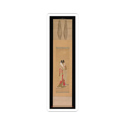 Chōbunsai Eishi - Courtesan with a Letter in Her Mouth - 1756–1815 v2 - STICKER Vinyl Kiss-Cut Decal