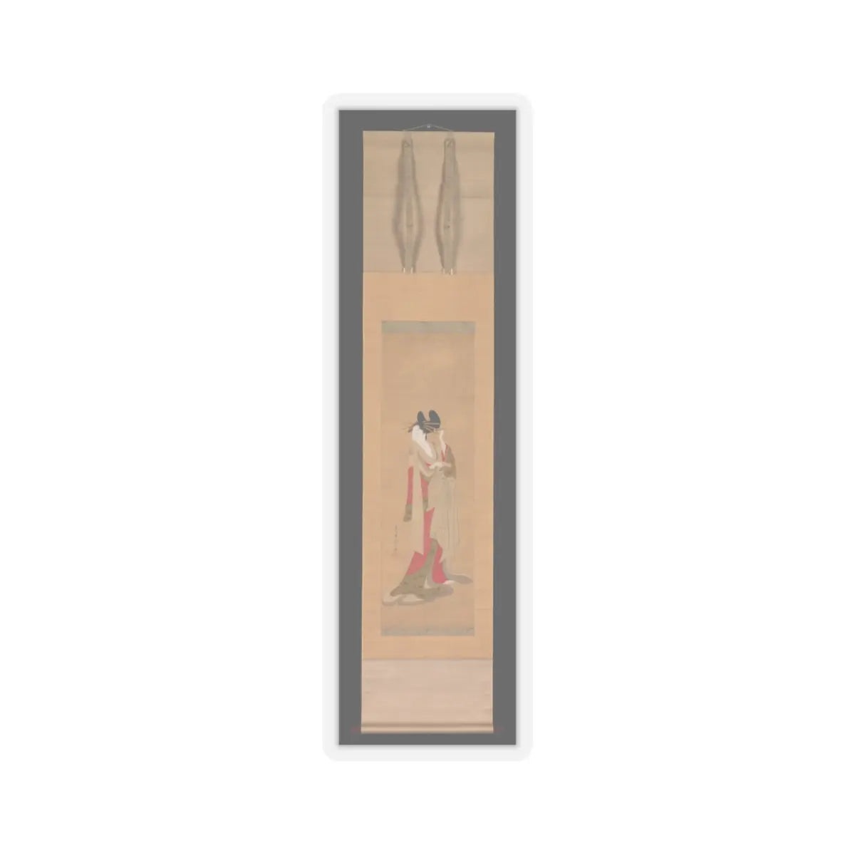Chōbunsai Eishi - Courtesan with a Letter in Her Mouth - 1756–1815 v2 - STICKER Vinyl Kiss-Cut Decal