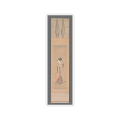 Chōbunsai Eishi - Courtesan with a Letter in Her Mouth - 1756–1815 v2 - STICKER Vinyl Kiss-Cut Decal