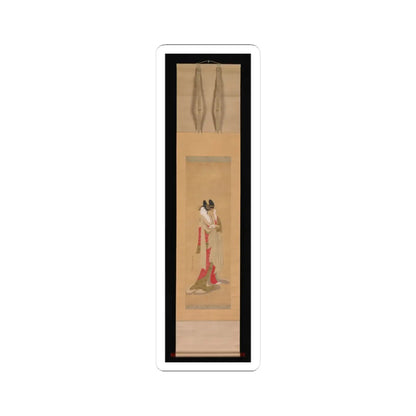 Chōbunsai Eishi - Courtesan with a Letter in Her Mouth - 1756–1815 v2 - STICKER Vinyl Kiss-Cut Decal