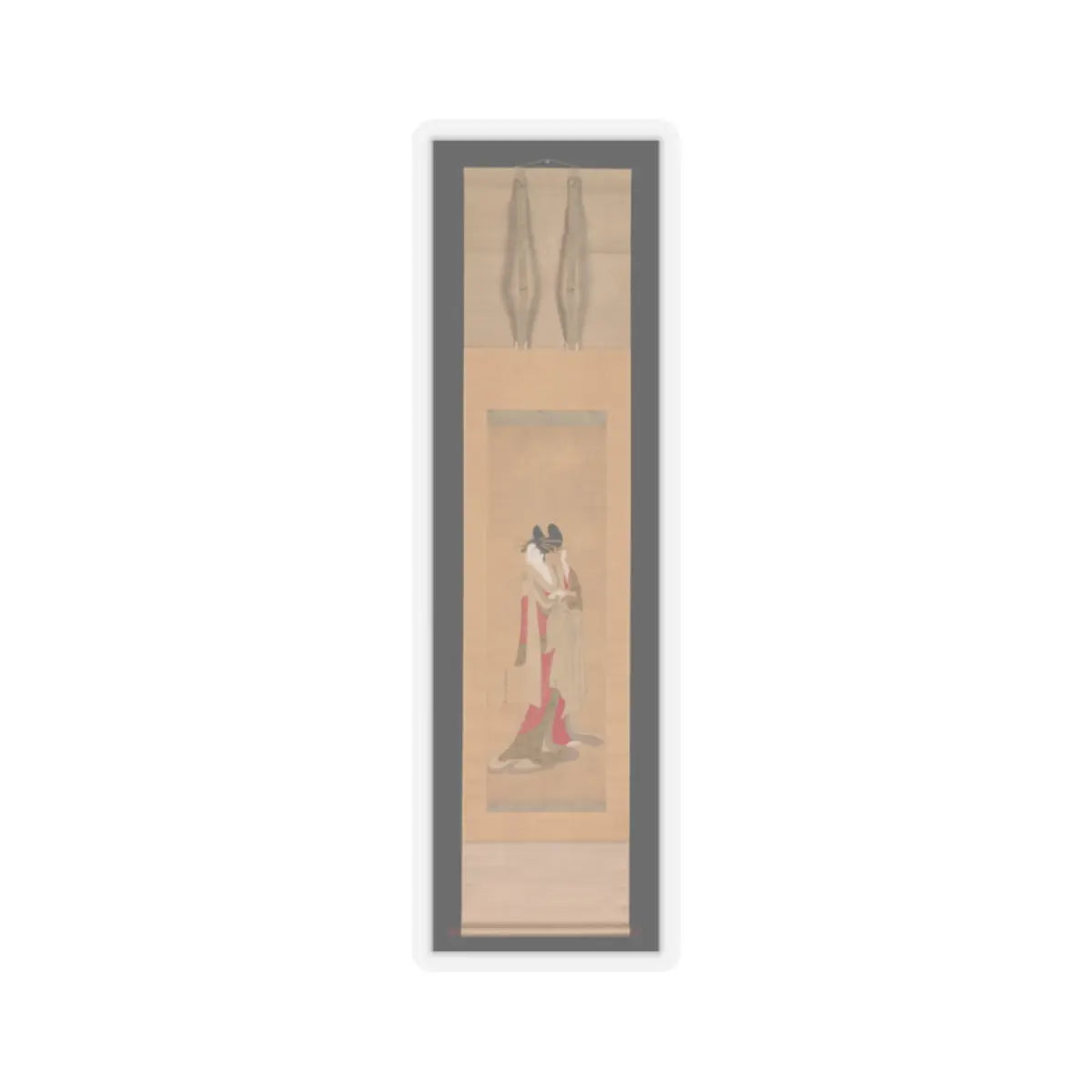 Chōbunsai Eishi - Courtesan with a Letter in Her Mouth - 1756–1815 v2 - STICKER Vinyl Kiss-Cut Decal