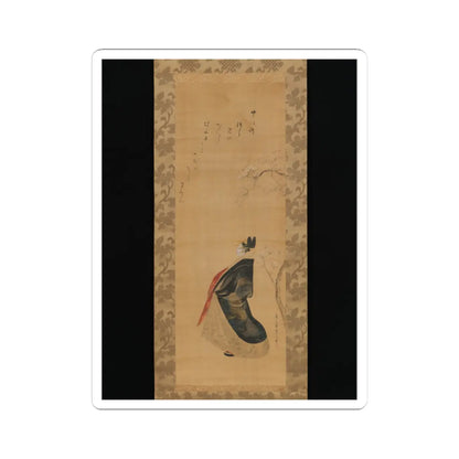Chōbunsai Eishi - Snow, Moon, and Cherry Blossoms (Yoshiwara in Three Seasons) - early 19th century v3 - STICKER Vinyl Kiss-Cut Decal
