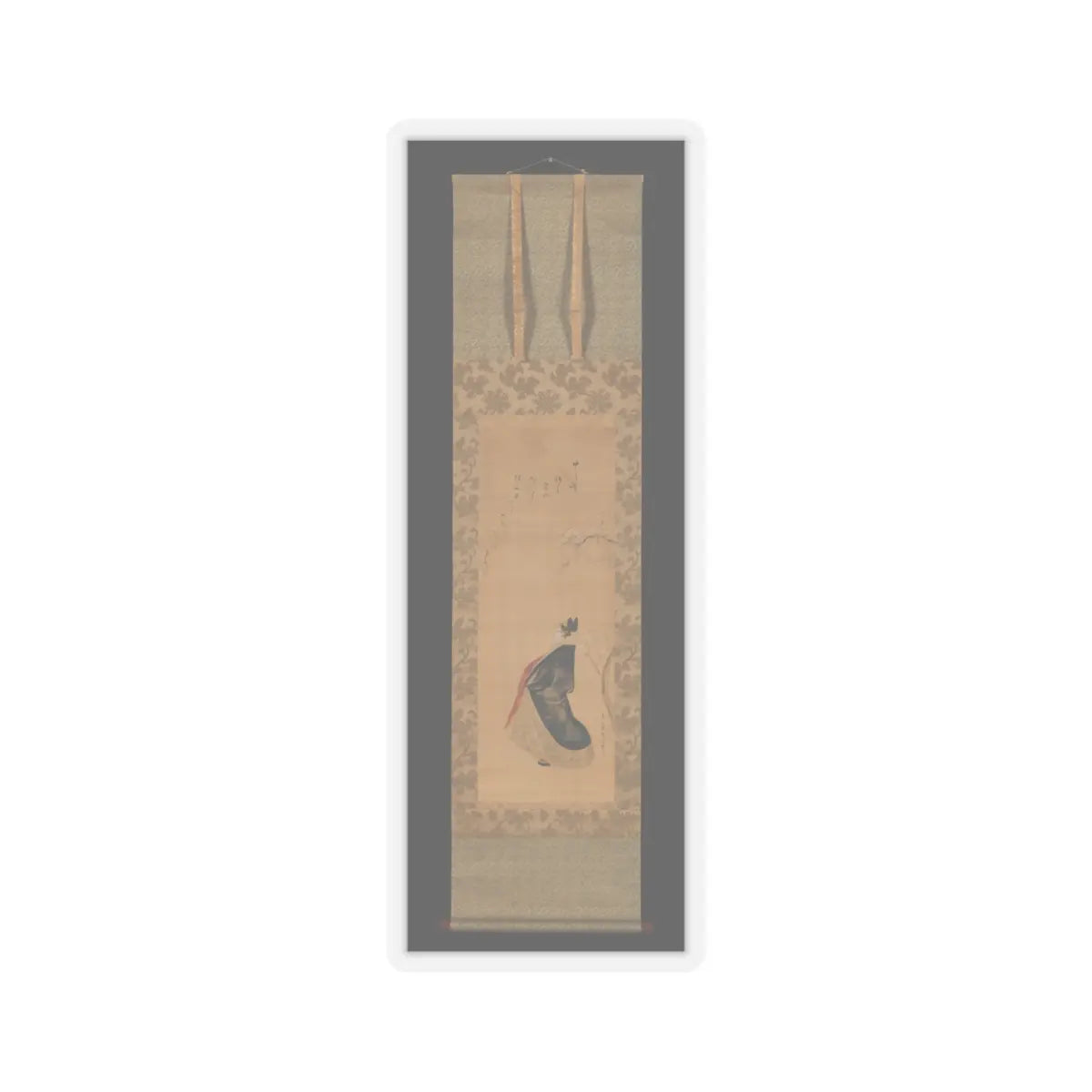 Chōbunsai Eishi - Snow, Moon, and Cherry Blossoms (Yoshiwara in Three Seasons) - early 19th century v6 - STICKER Vinyl Kiss-Cut Decal