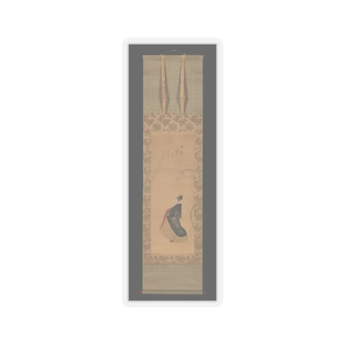Chōbunsai Eishi - Snow, Moon, and Cherry Blossoms (Yoshiwara in Three Seasons) - early 19th century v6 - STICKER Vinyl Kiss-Cut Decal
