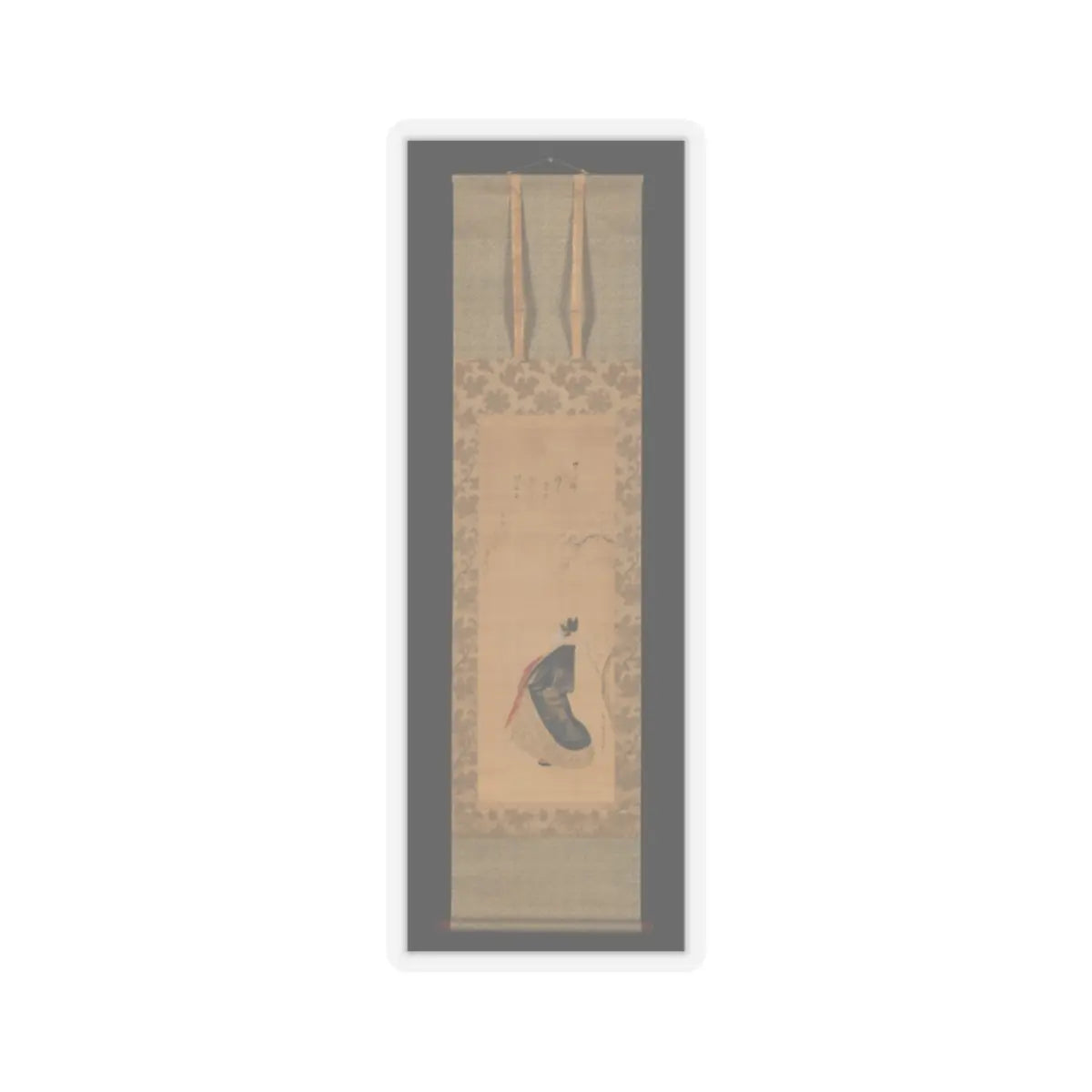 Chōbunsai Eishi - Snow, Moon, and Cherry Blossoms (Yoshiwara in Three Seasons) - early 19th century v6 - STICKER Vinyl Kiss-Cut Decal