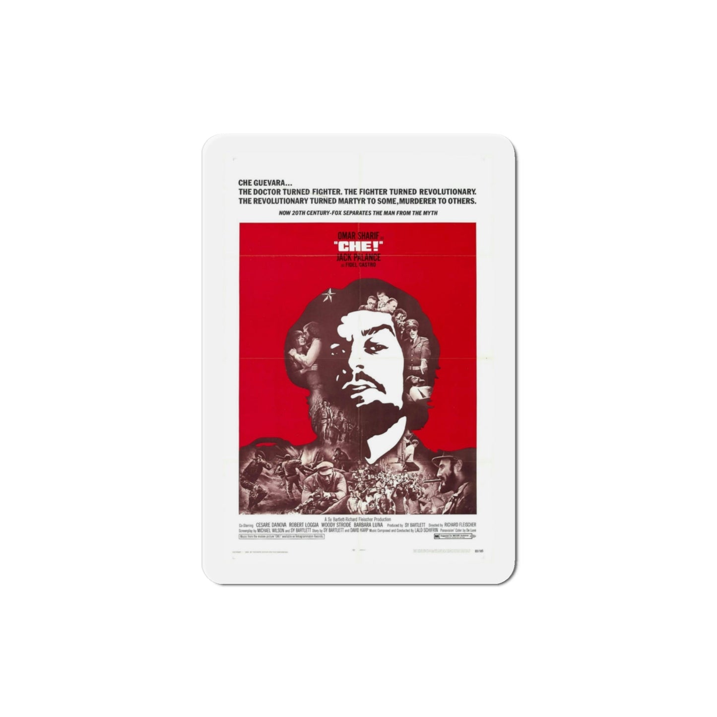 Che 1969 Movie Poster Die-Cut Magnet-3 Inch-The Sticker Space