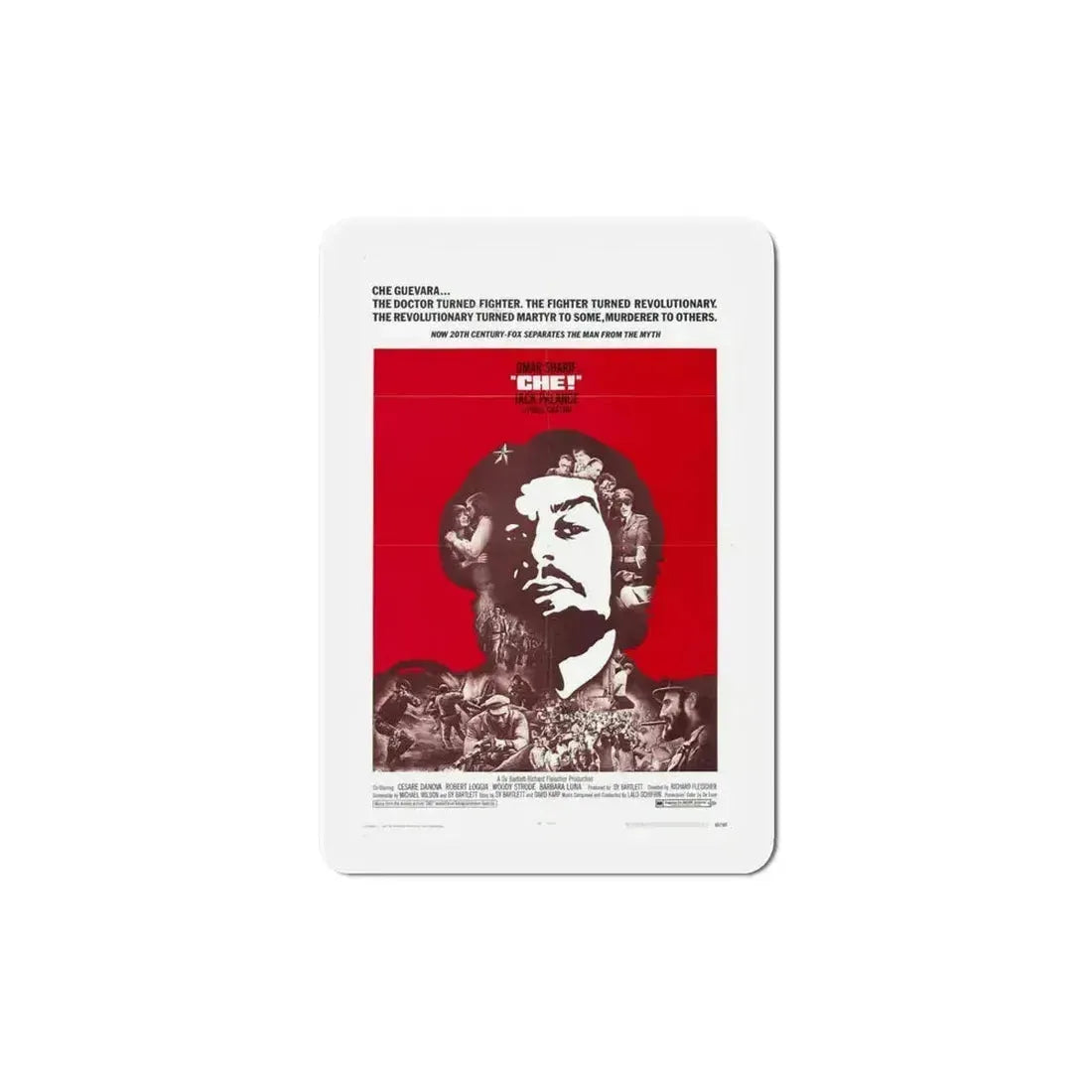 Che 1969 Movie Poster Refrigerator Magnet 6 Inch - The Sticker Space