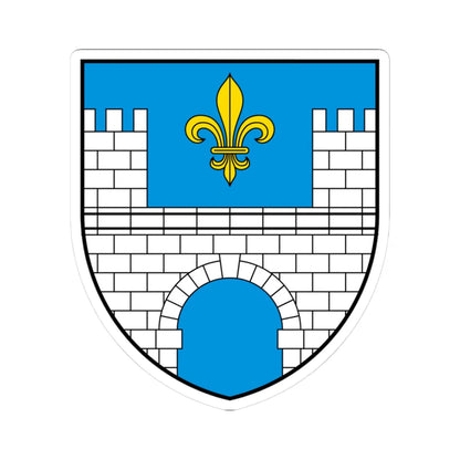 CHE Aire-la-Ville COA (Switzerland) (Coat of Arms) STICKER Vinyl Kiss-Cut Decal 3 Inch White - The Sticker Space