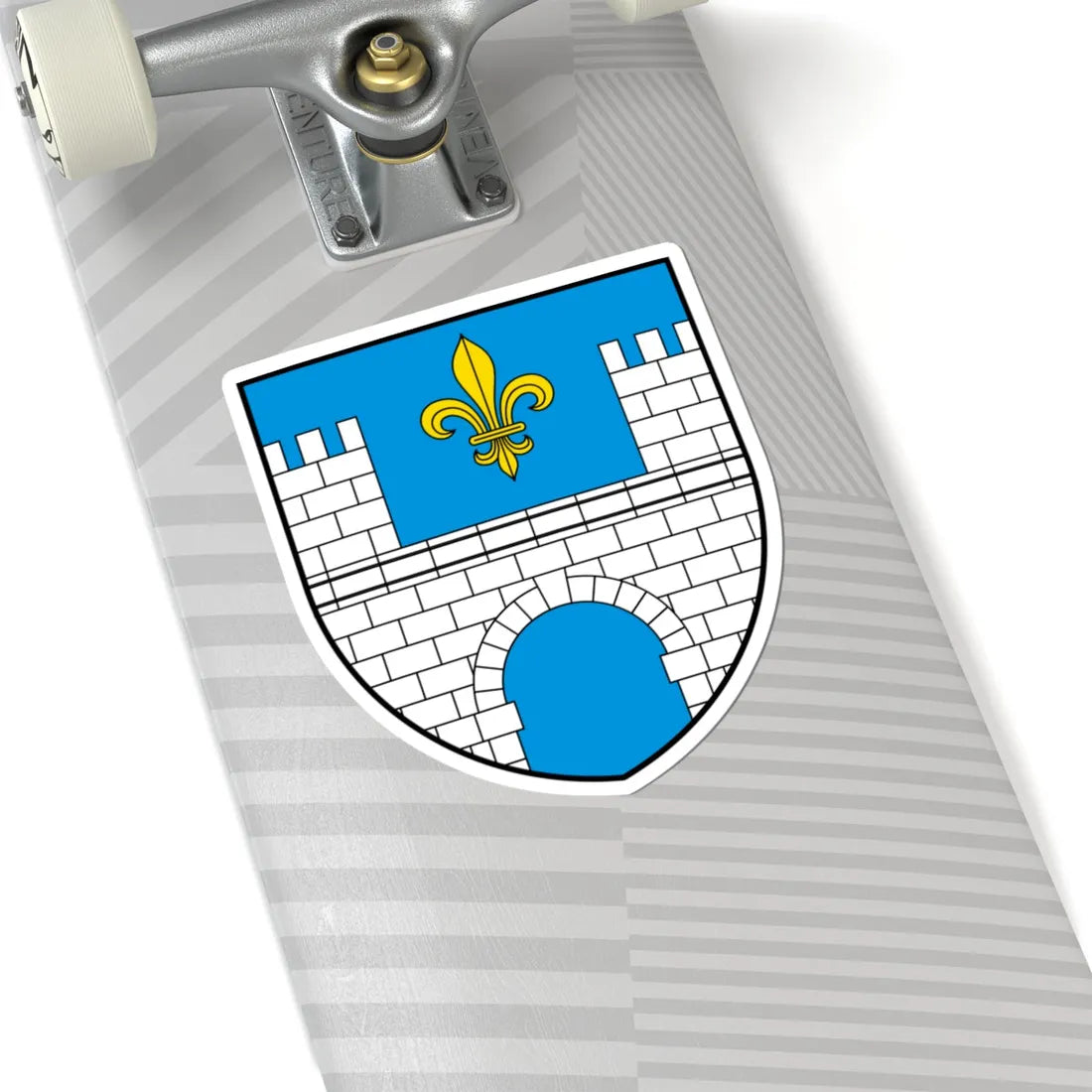CHE Aire-la-Ville COA (Switzerland) (Coat of Arms) STICKER Vinyl Kiss-Cut Decal - The Sticker Space