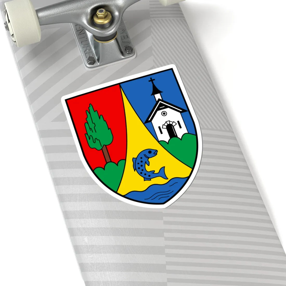 CHE Betten COA (Switzerland) (Coat of Arms) STICKER Vinyl Kiss-Cut Decal - The Sticker Space