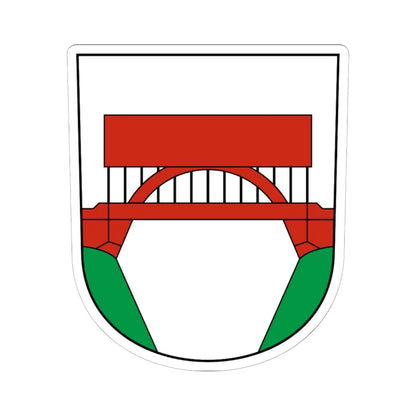 CHE Bütschwil-Ganterschwil COA (Switzerland) (Coat of Arms) STICKER Vinyl Kiss-Cut Decal 6 Inch White - The Sticker Space