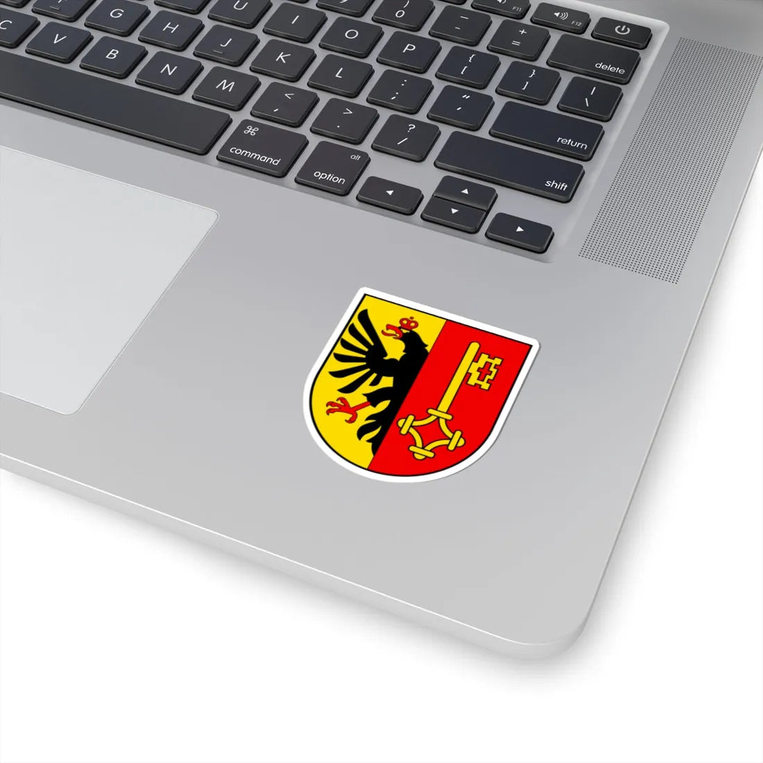 CHE Canton de Genève écu seul COA (Switzerland) (Coat of Arms) STICKER Vinyl Kiss-Cut Decal - The Sticker Space