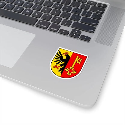 CHE Canton de Genève écu seul COA (Switzerland) (Coat of Arms) STICKER Vinyl Kiss-Cut Decal - The Sticker Space