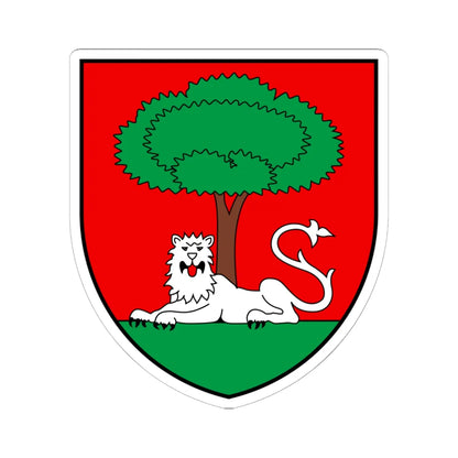 CHE Carouge COA (Switzerland) (Coat of Arms) STICKER Vinyl Kiss-Cut Decal 6 Inch White - The Sticker Space