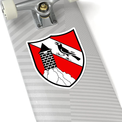 CHE Corbières COA (Switzerland) (Coat of Arms) STICKER Vinyl Kiss-Cut Decal - The Sticker Space