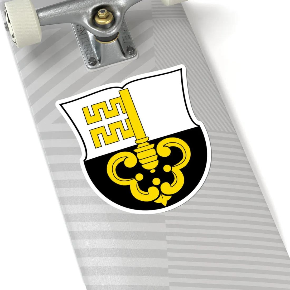 CHE Cottens FR COA Alt 01 (Switzerland) (Coat of Arms) STICKER Vinyl Kiss-Cut Decal - The Sticker Space