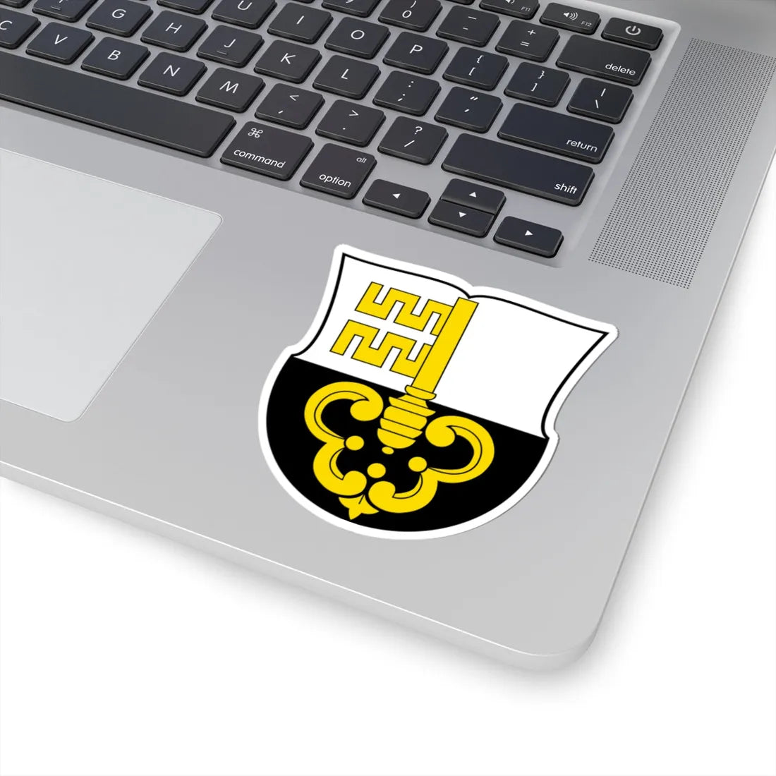 CHE Cottens FR COA Alt 01 (Switzerland) (Coat of Arms) STICKER Vinyl Kiss-Cut Decal - The Sticker Space