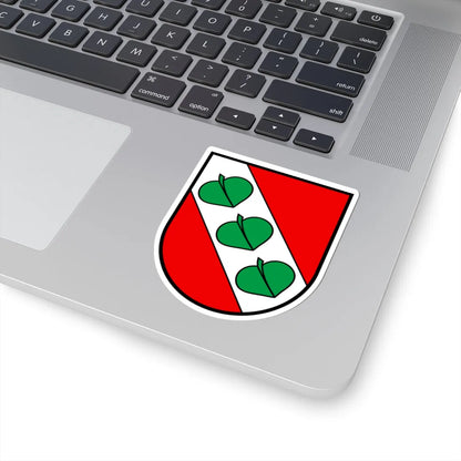 CHE Courtelary ancien district COA (Switzerland) (Coat of Arms) STICKER Vinyl Kiss-Cut Decal - The Sticker Space