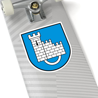 CHE District de la Sarine COA (Switzerland) (Coat of Arms) STICKER Vinyl Kiss-Cut Decal - The Sticker Space