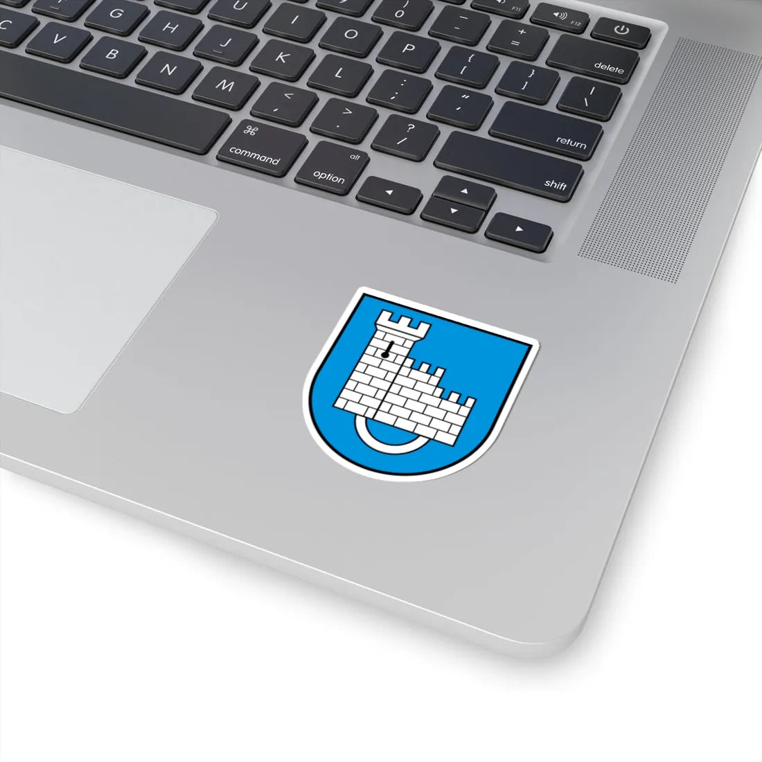 CHE District de la Sarine COA (Switzerland) (Coat of Arms) STICKER Vinyl Kiss-Cut Decal - The Sticker Space