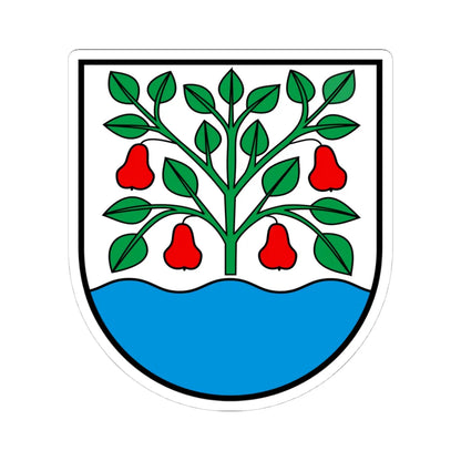 CHE Egnach COA (Switzerland) (Coat of Arms) STICKER Vinyl Kiss-Cut Decal 4 Inch White - The Sticker Space