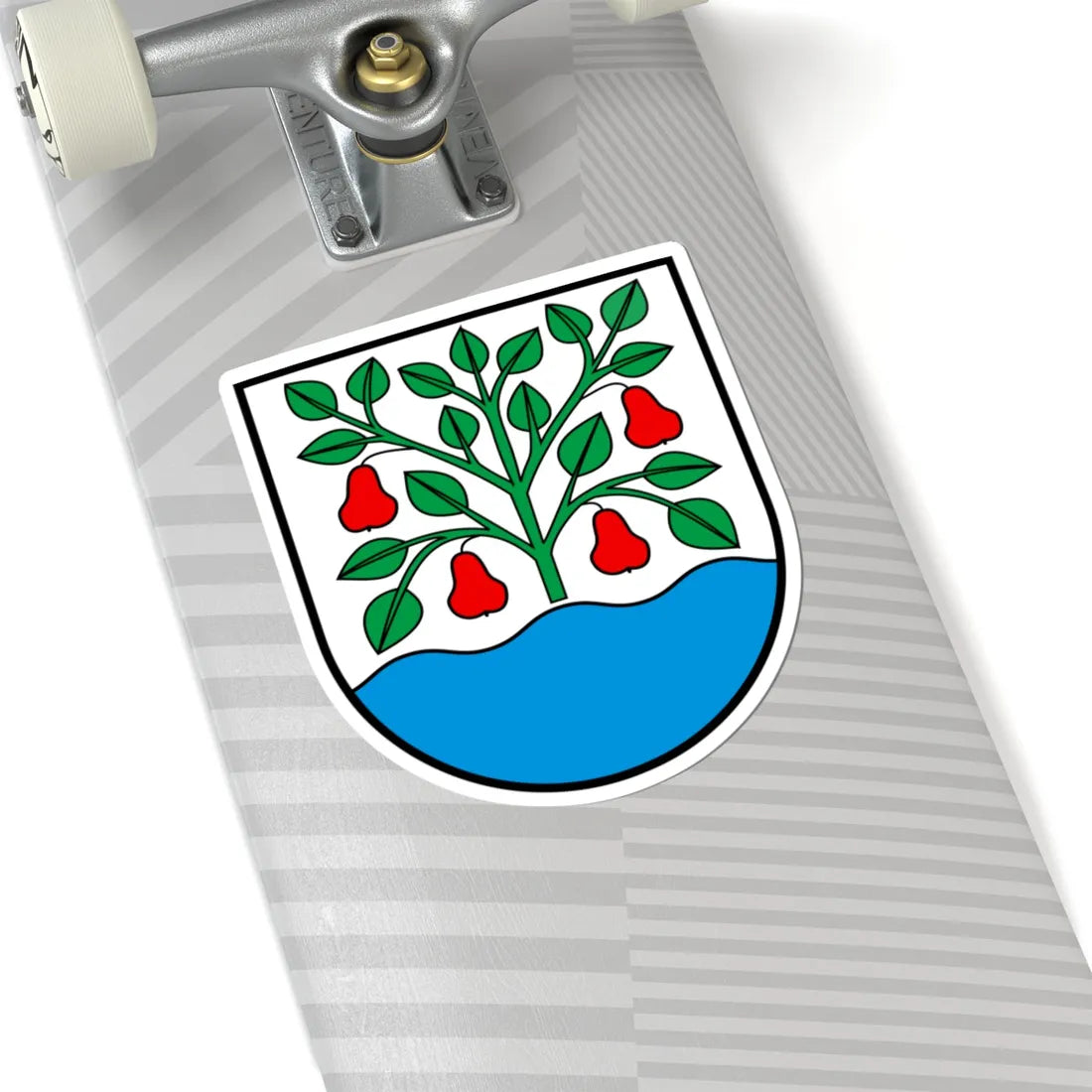 CHE Egnach COA (Switzerland) (Coat of Arms) STICKER Vinyl Kiss-Cut Decal - The Sticker Space